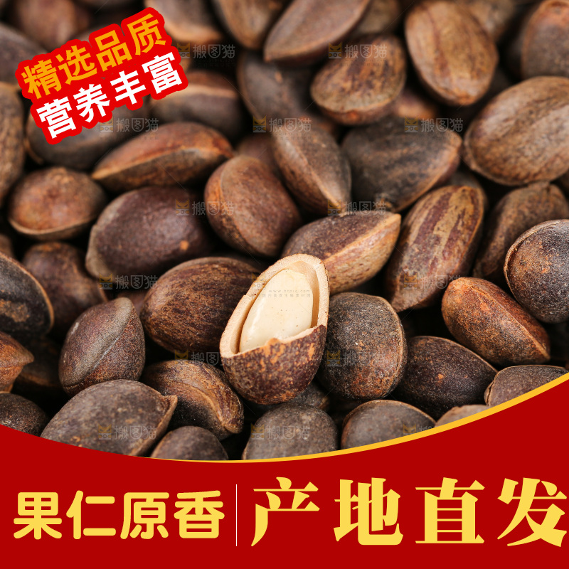 深底上的新鲜松子