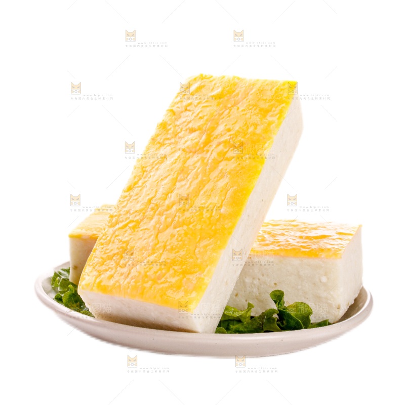 白底上的鱼糕