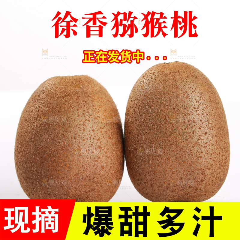 白底上的徐香猕猴桃