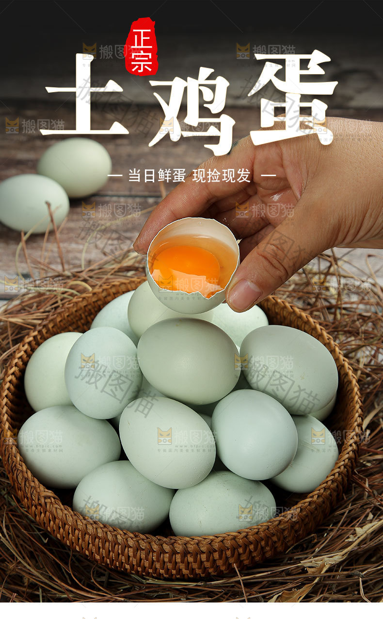 绿壳鸡蛋详情页