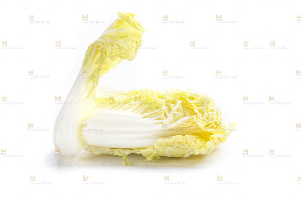 白底上的娃娃菜