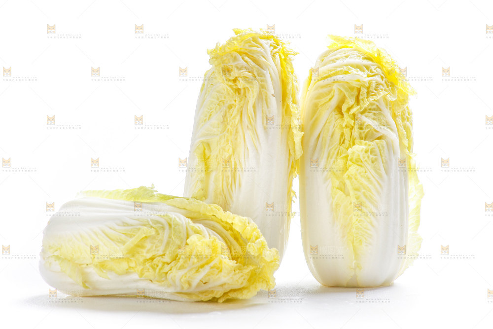 白底上的娃娃菜