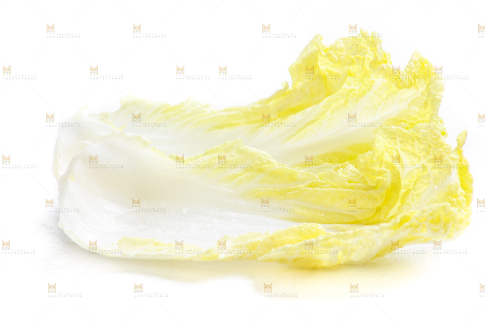 白底上的娃娃菜