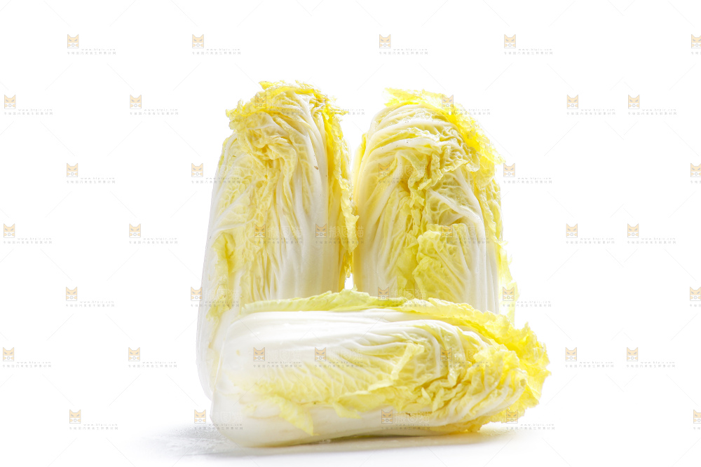白底上的娃娃菜