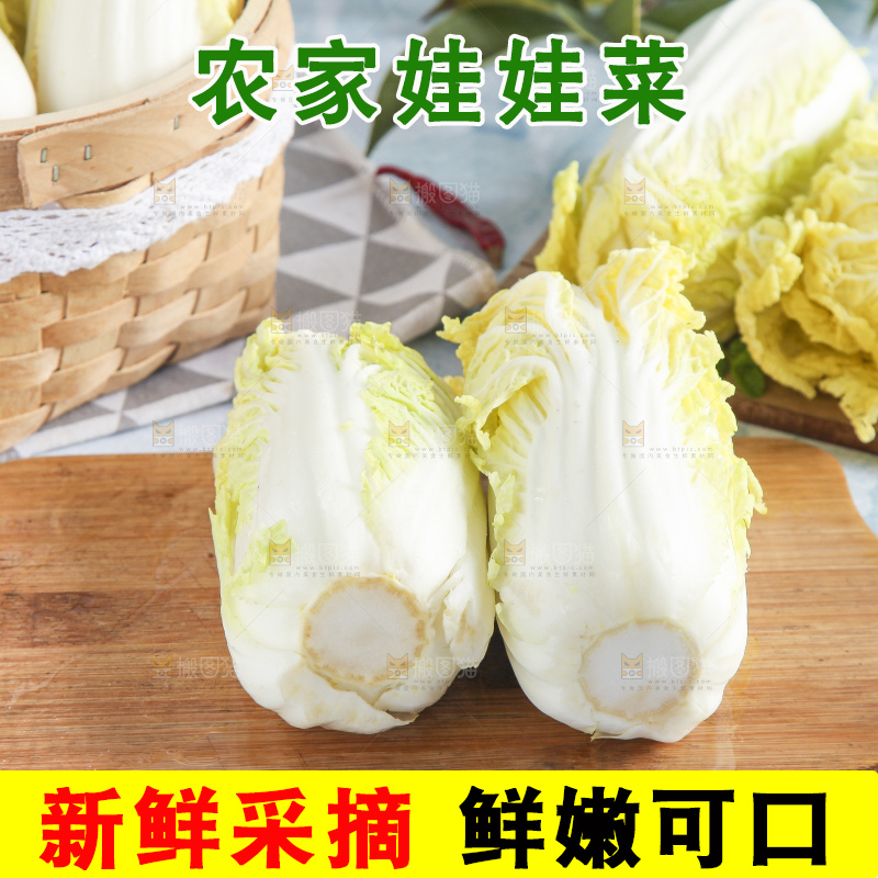 浅底上的娃娃菜