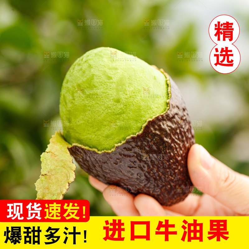 手里拿着巨无霸牛油果