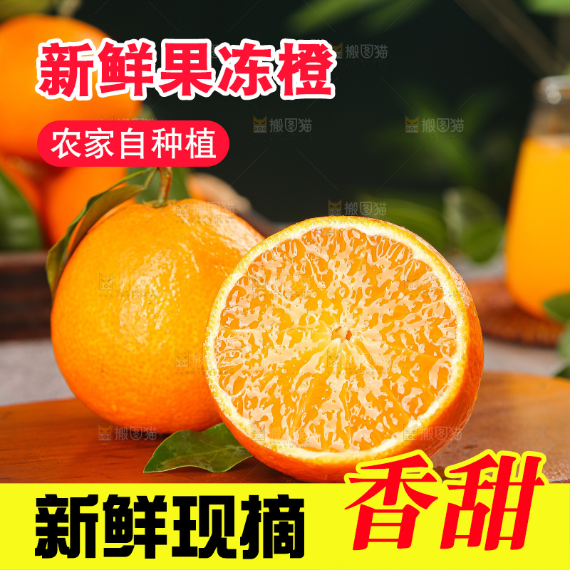 深底上的爱媛果冻橙
