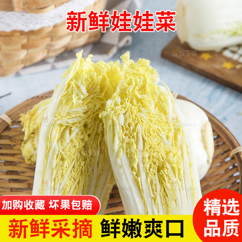 浅底上的娃娃菜