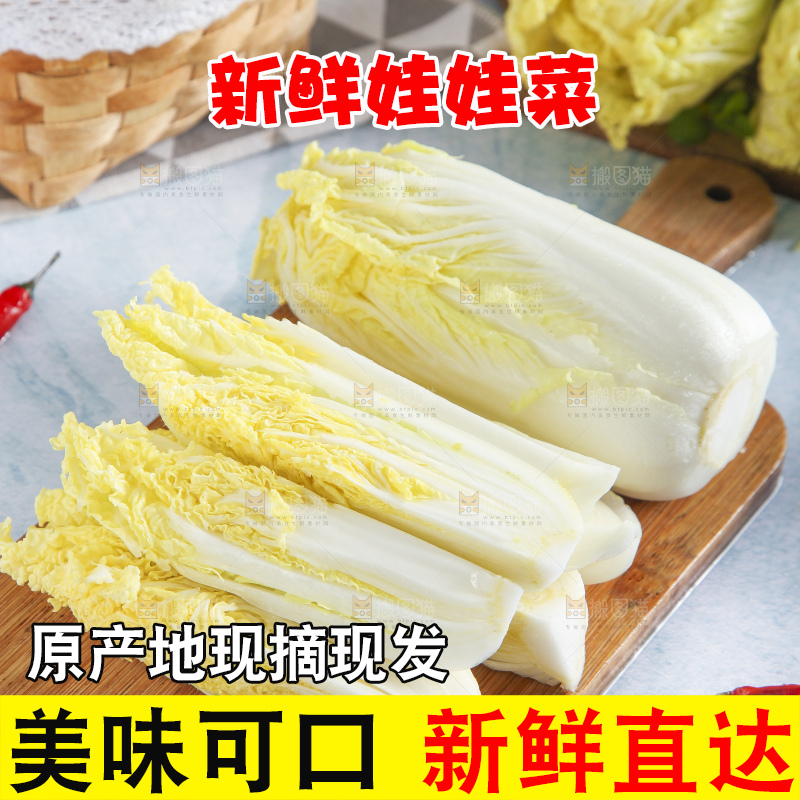 浅底上的娃娃菜