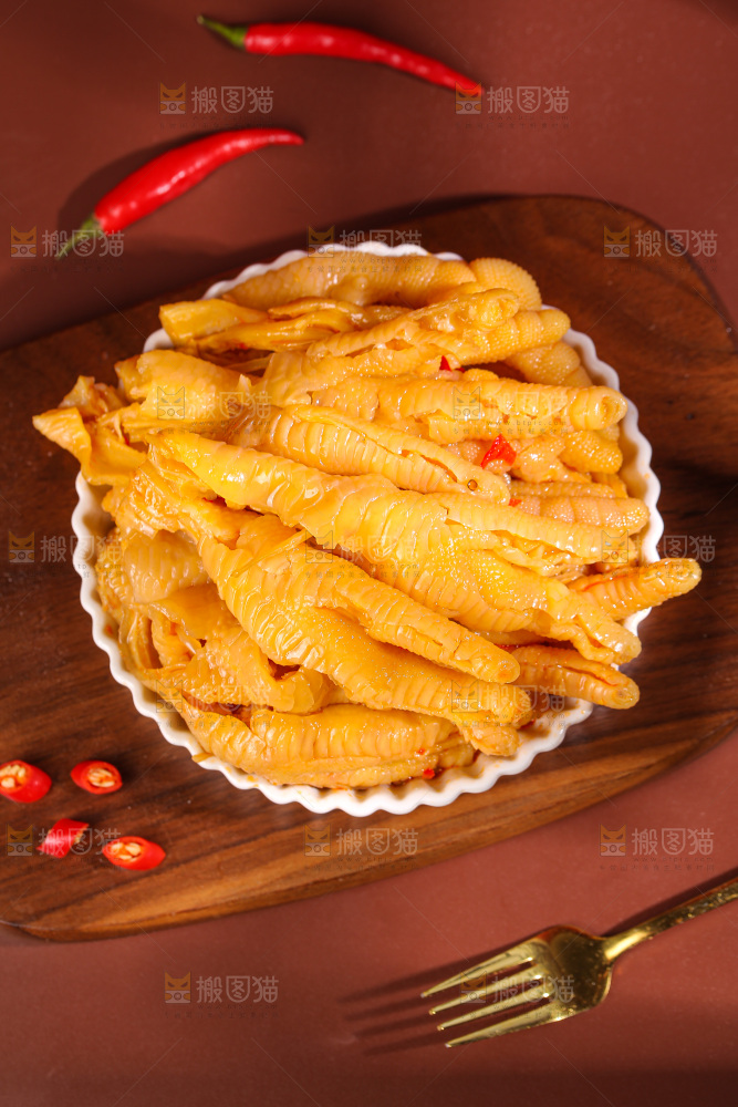 深底上的无骨鸡爪