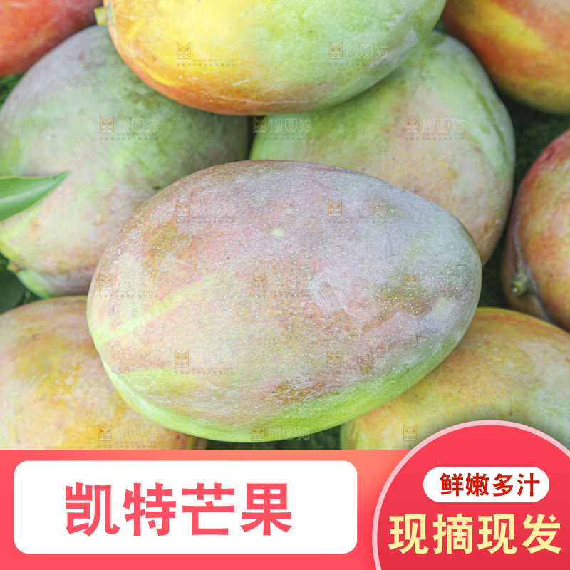 地上放着新鲜凯特芒