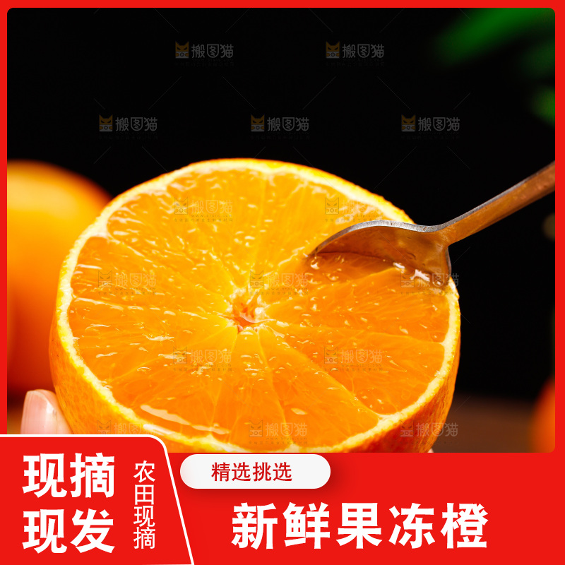 深底上的爱媛果冻橙