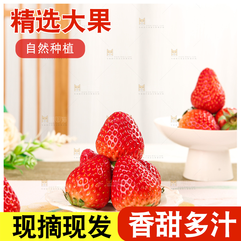 浅底上的丹东大草莓
