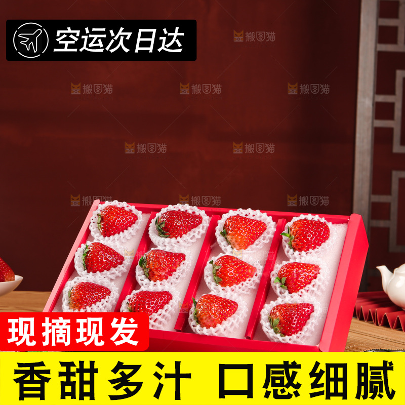 礼盒装新鲜丹东草莓