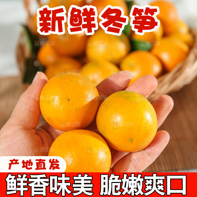 浅底上的脆皮金桔