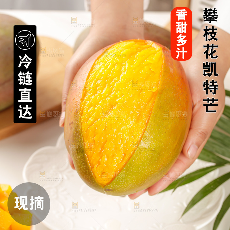 手里拿着凯特芒