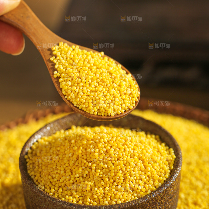 深底上的黄小米