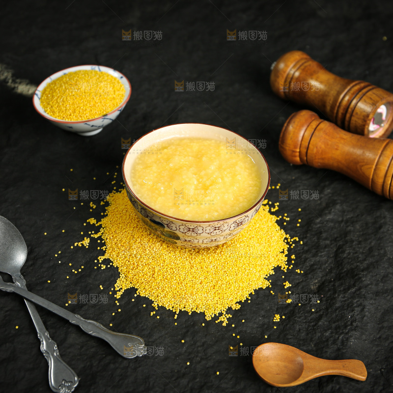 深底上的黄小米