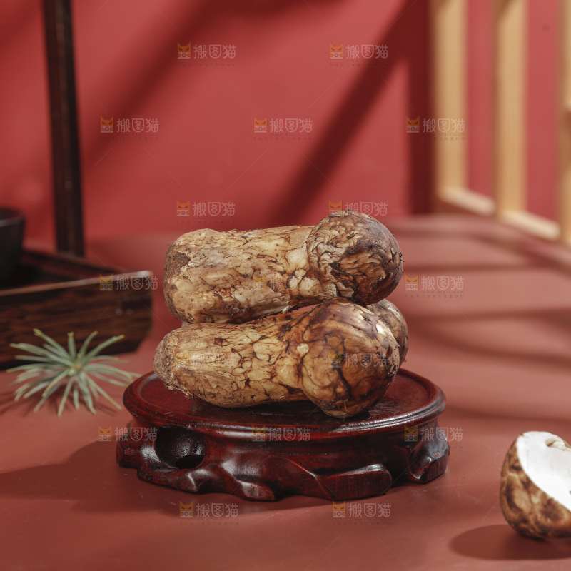 深底上的松茸菇