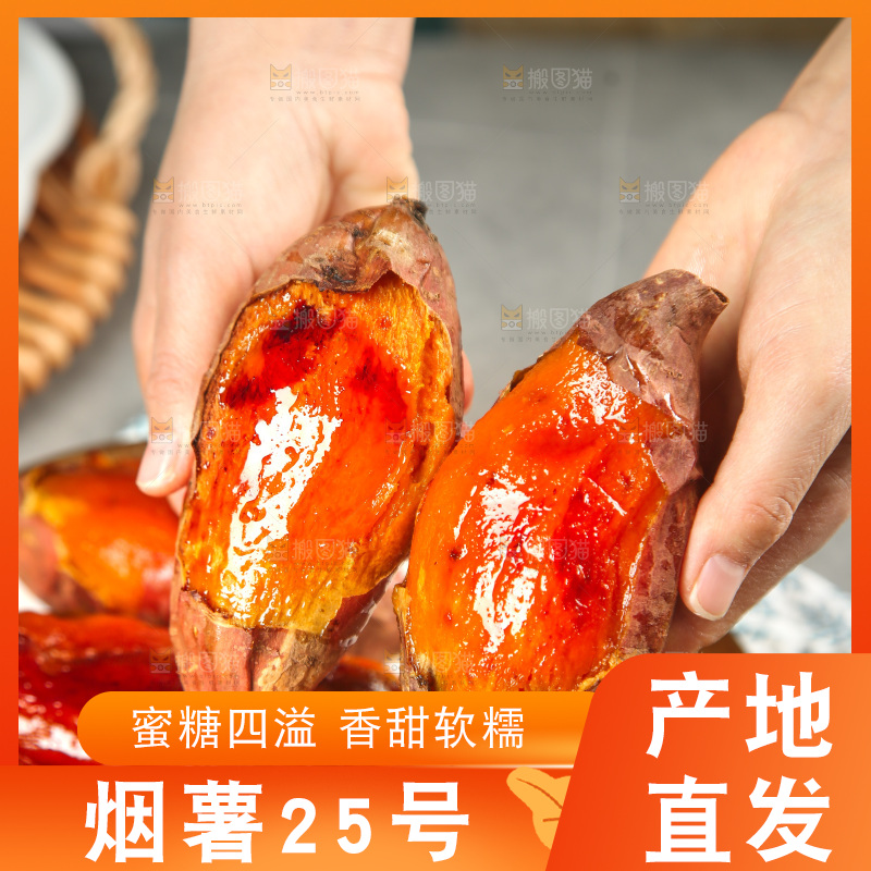 浅底上的烤烟薯