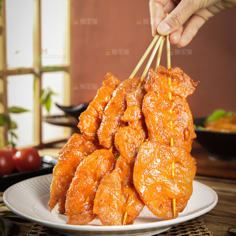 深底上的鸡柳