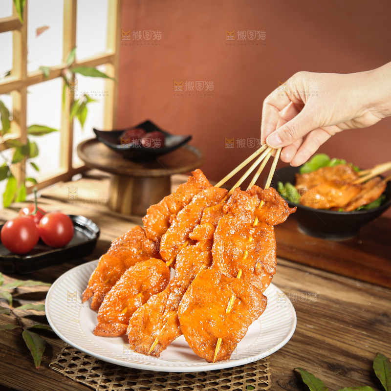 深底上的鸡柳
