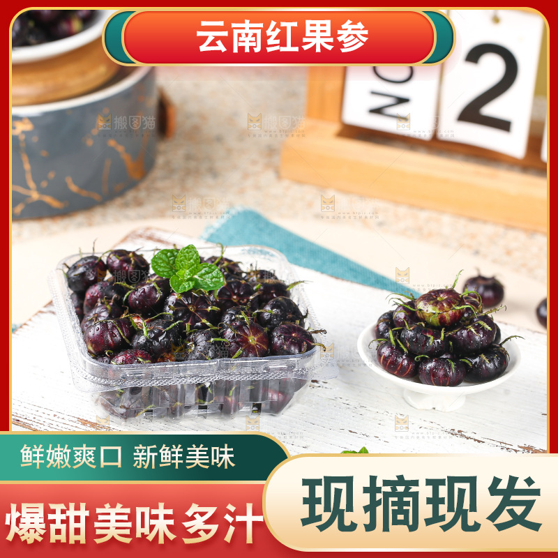 浅底上的红果参