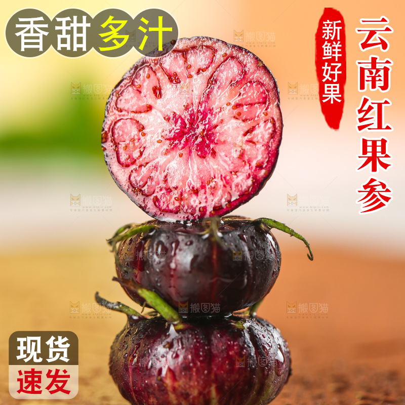 浅底上的红果参
