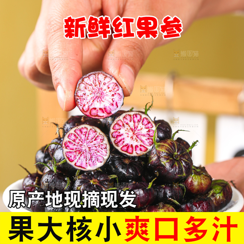浅底上的红果参