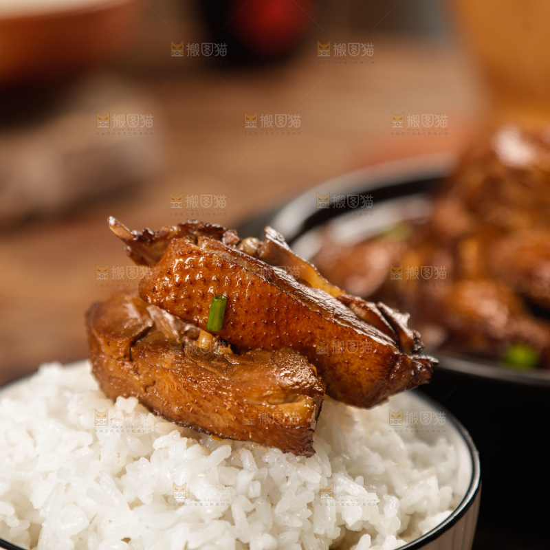 深底上的炖鹅肉