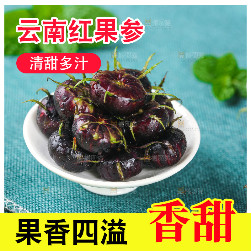 浅底上的红果参