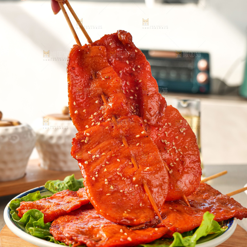 烤好的里脊肉