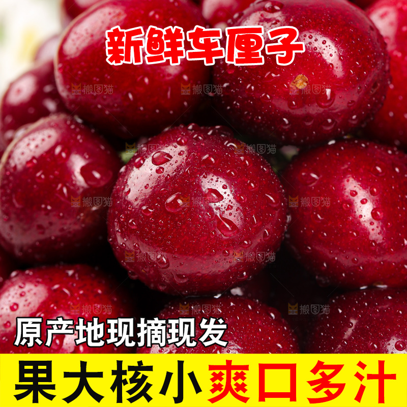 浅底上的车厘子