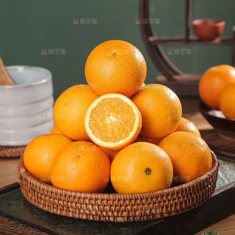 深底上的冰糖橙