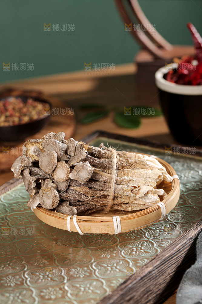 深底上的鹿茸菌
