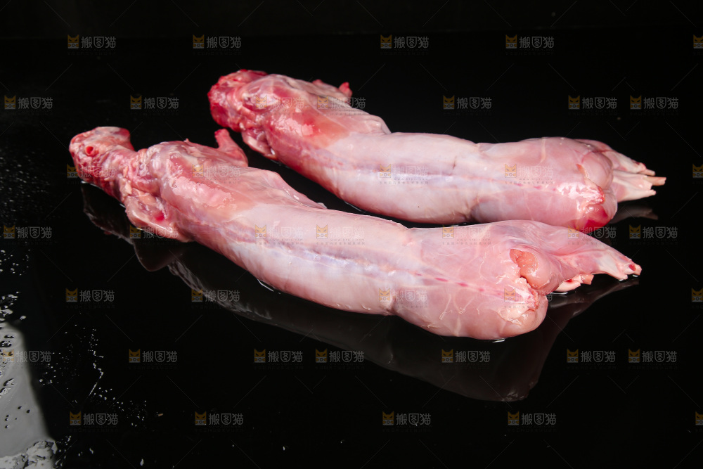 深底上的新鲜兔子