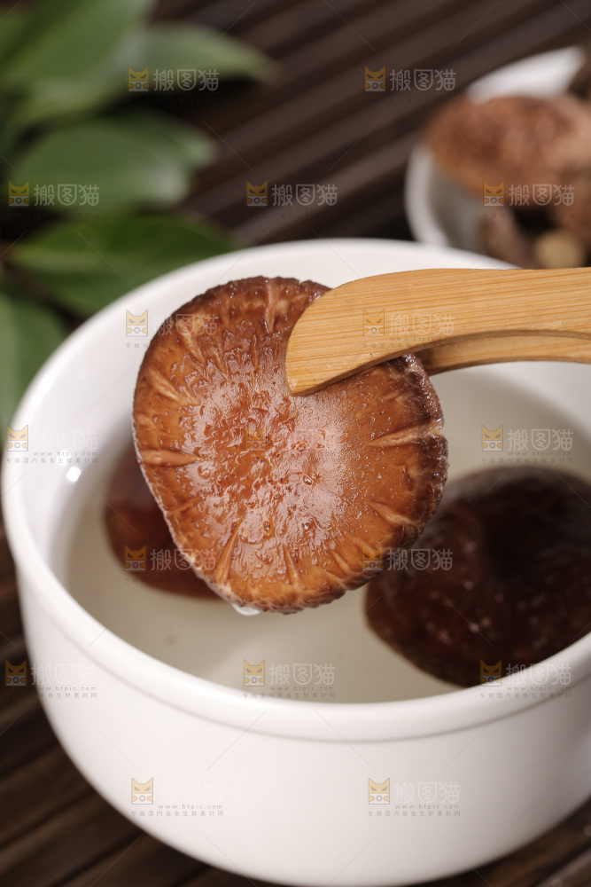 深底上的香菇