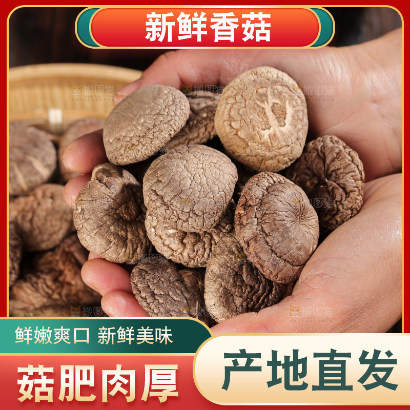 深底上的香菇