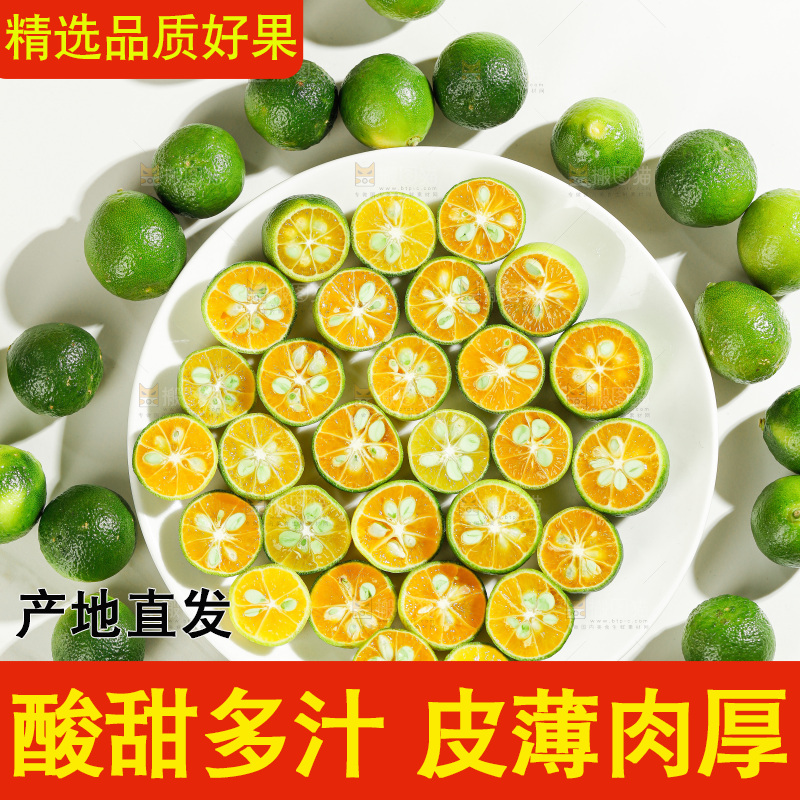深底上的小青桔