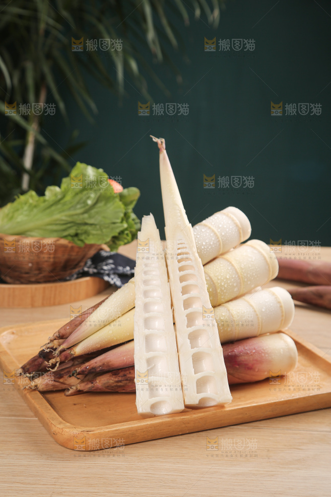 深底的雷竹笋