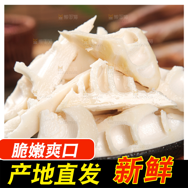 深底的雷竹笋
