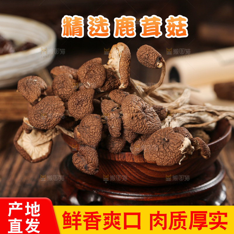 深底上的鹿茸菇
