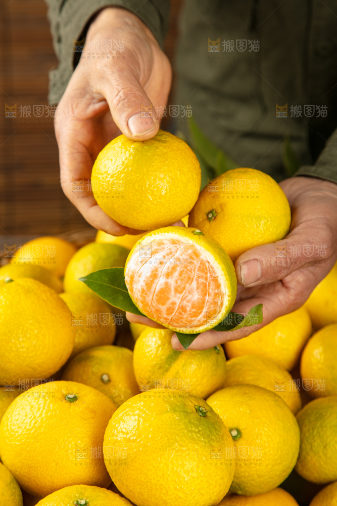 深底上的桔柚