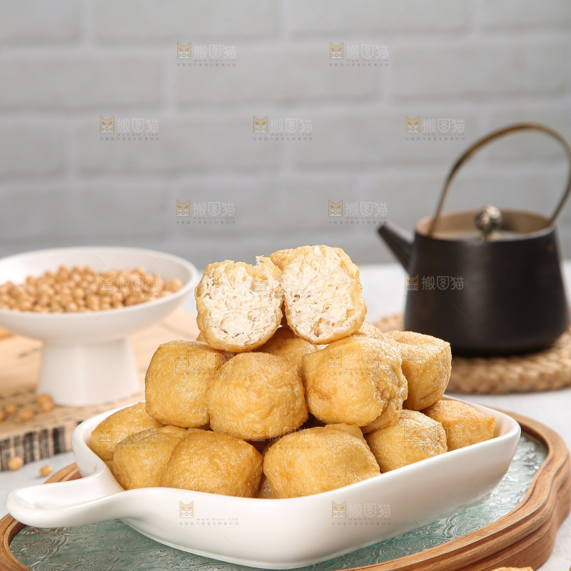 浅底上的油豆泡