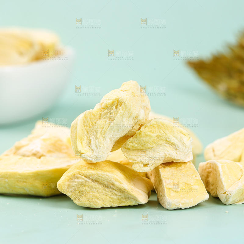 浅底上的冻干榴莲