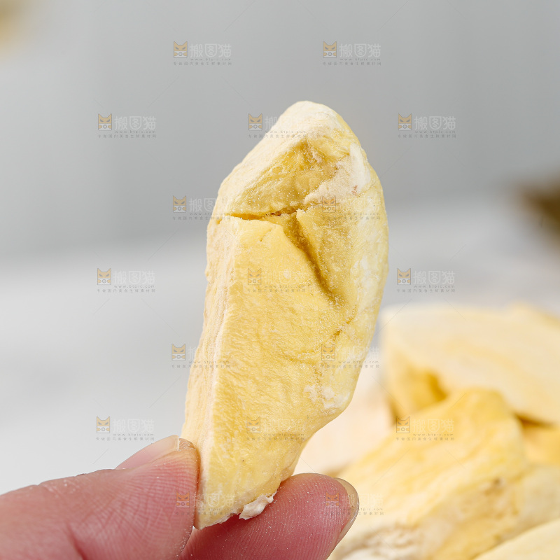 浅底上的冻干榴莲