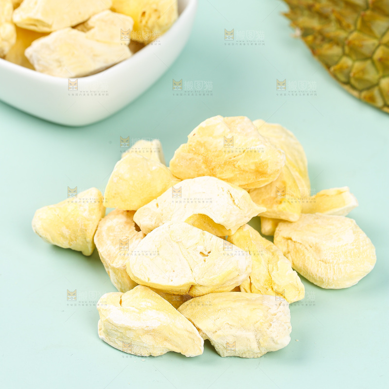 浅底上的冻干榴莲