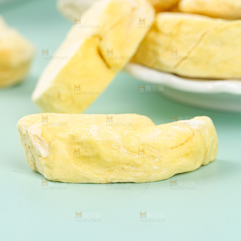 浅底上的冻干榴莲