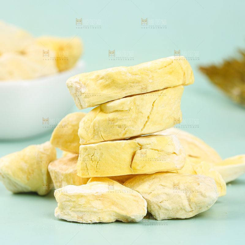 浅底上的冻干榴莲
