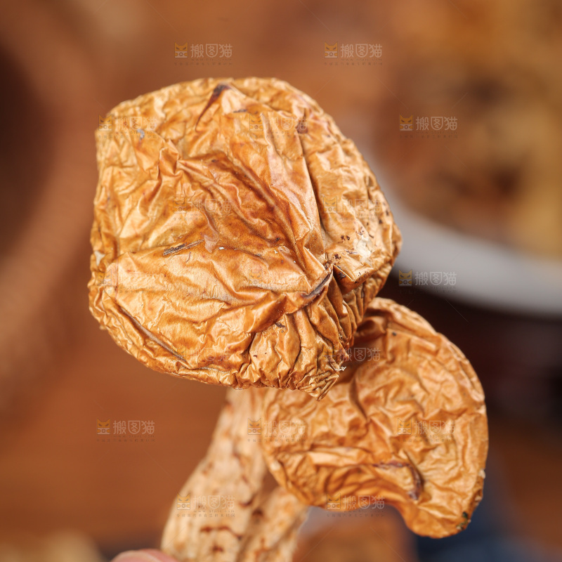 深底上的滑子菇